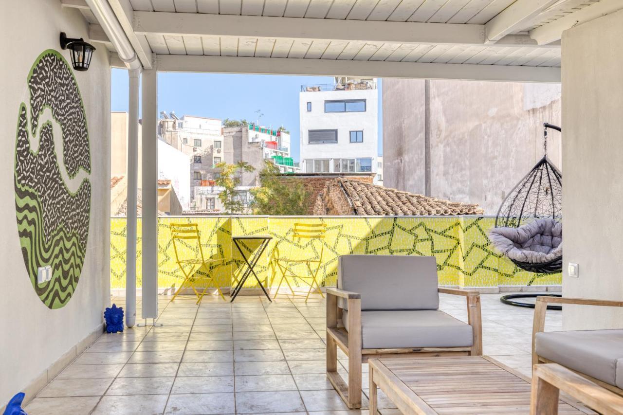 אתונה Chic Rooftop Studio W/ Terrace - Near Acropolis מראה חיצוני תמונה